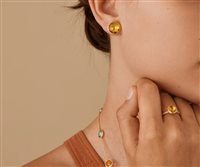 Orecchini Marco Bicego Donna Jaipur in Oro giallo Quarzo OB1739-QG01 - OB1739-QG01